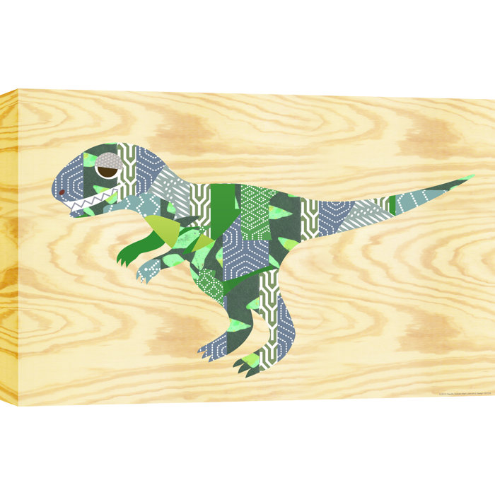painted wood dinosaur cut outs